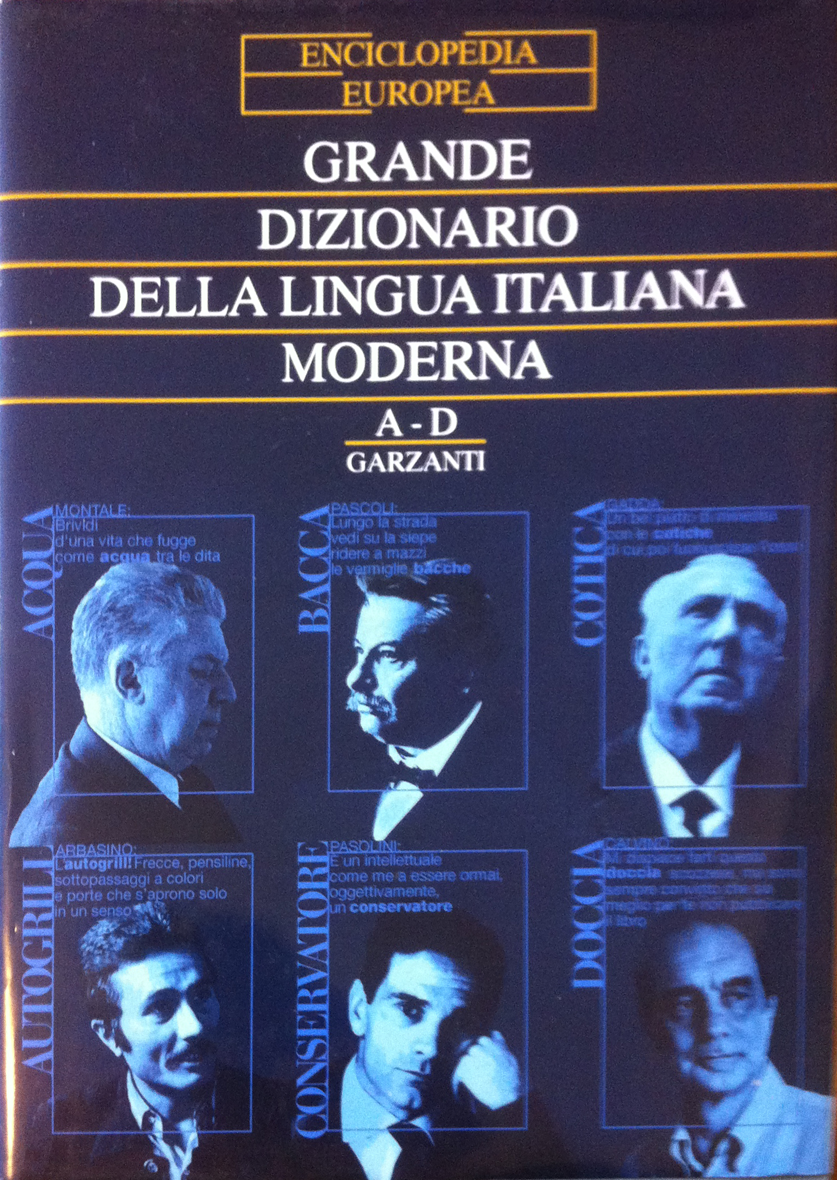 GRANDE DIZIONARIO DELLA LINGUA ITALIANA MODERNA A-D